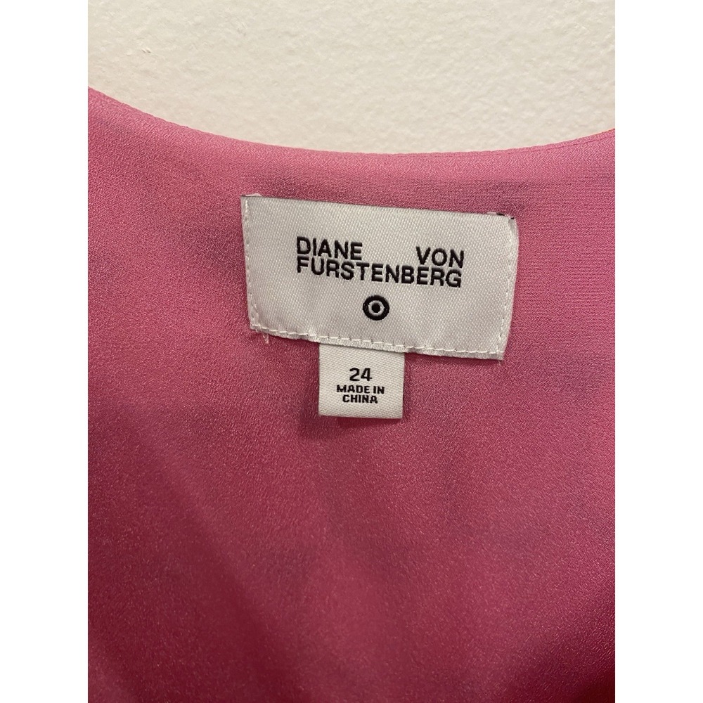 Diane Von Furstenberg Target Dress Pink Retro Modern Geo Mini Dress Size 24 New - Picture 11 of 16